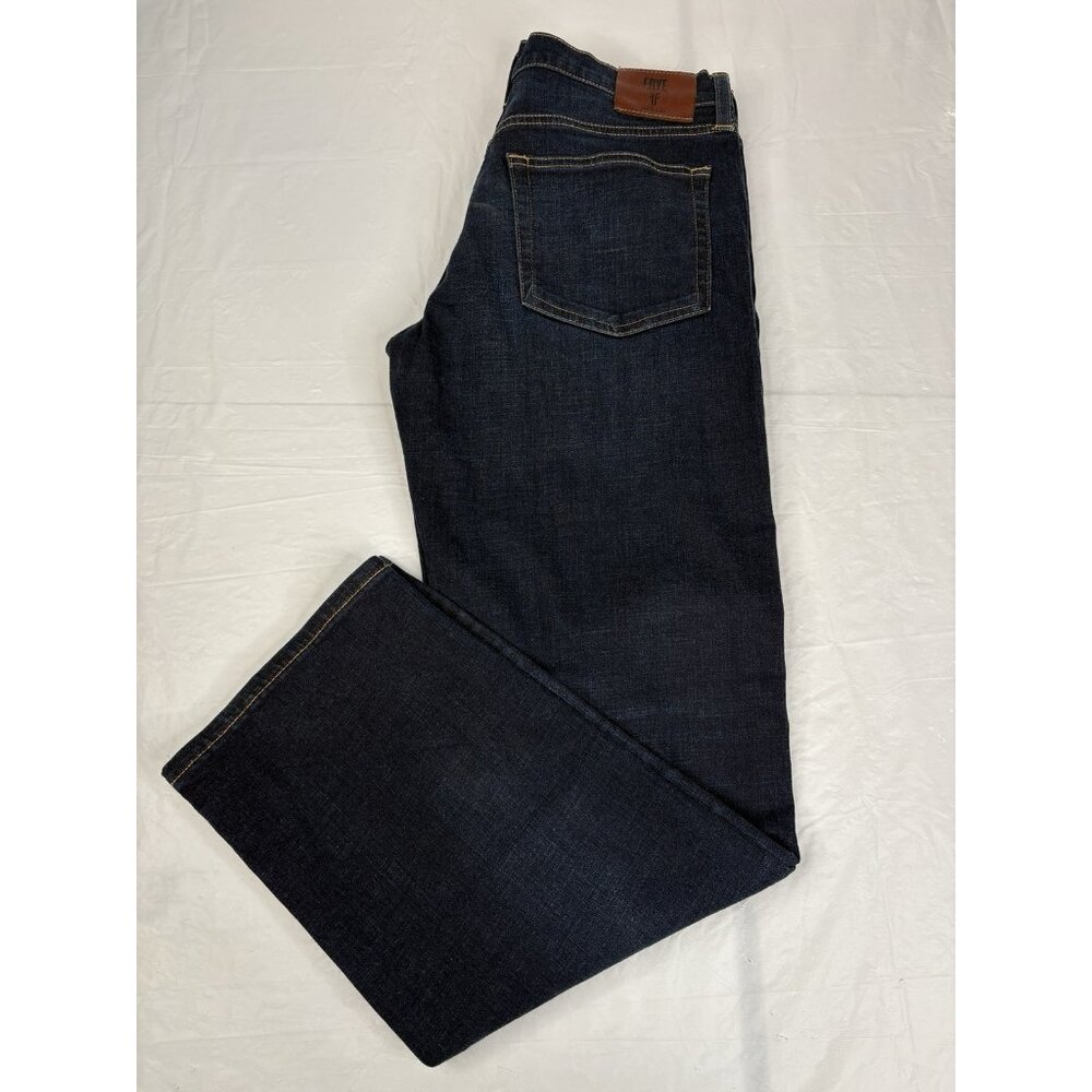 Frye Dark Wash Jeans Men’s 34x32 Tapered Cotton Lycra Stretch Denim